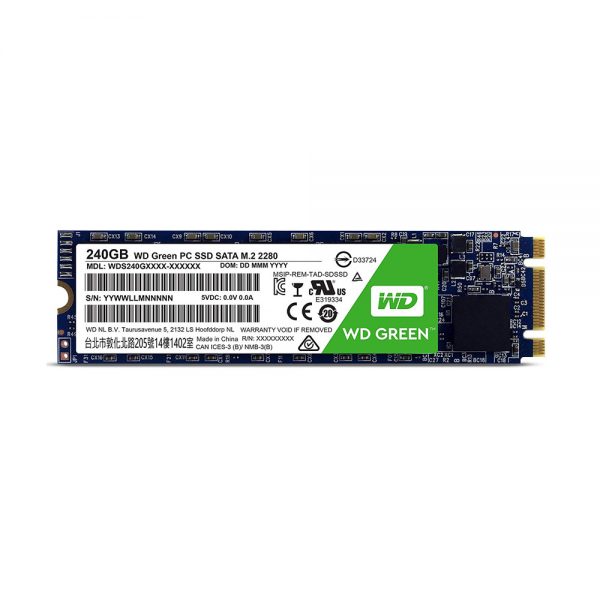 SSD Western Digital Green M.2 2280 Sata III 240GB WDS240G2G0B